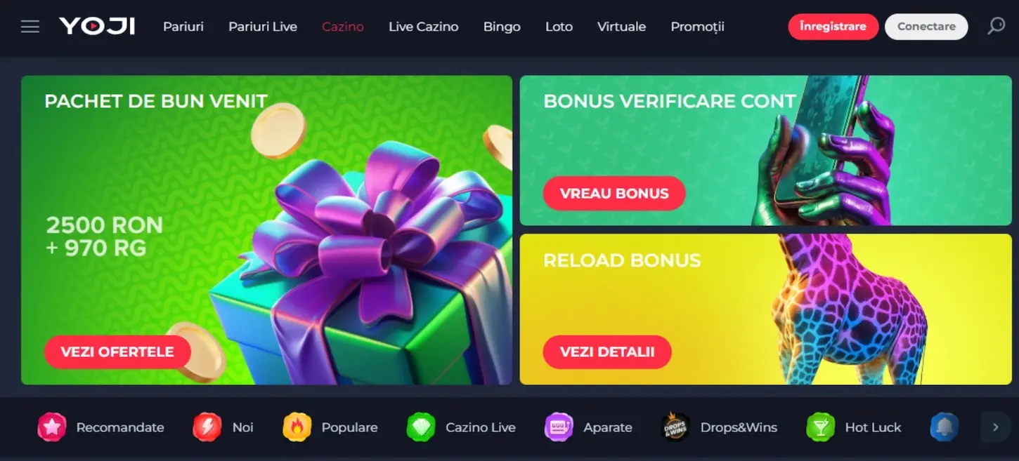 Yoji Casino - mascota cu monede